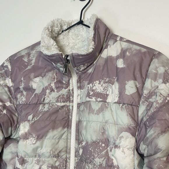 The North Face Girls Reversible Mossbud Swirl Jacket M 10/12 - Picture 3 of 9